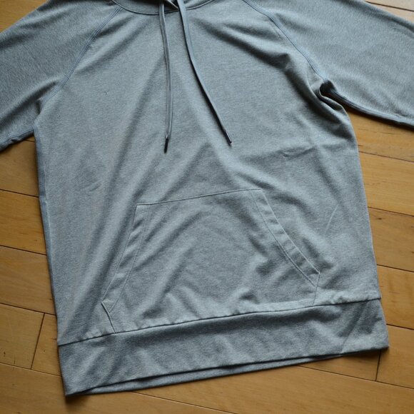 Quince Flowknit Pullover Hoodie US XS Women Heather Aloe - Picture 5 of 11